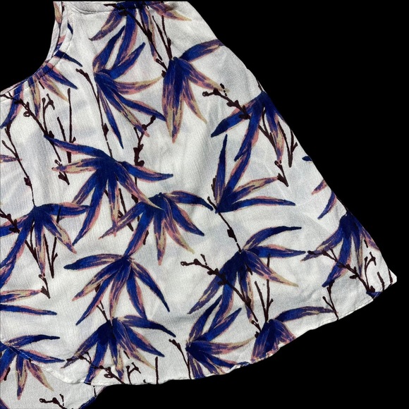 Free People Intimately White & Purple Spaghetti Strap Blouse S - Picture 3 of 9